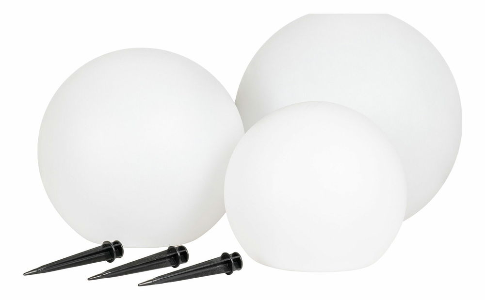 Set 3 ks LED lamp zápichů Leldelia 1 (bílá)