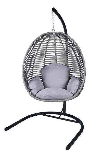 Zahradní houpací židle Finnikin (šedá)