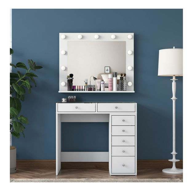 Toaletní stolek Blake 117 (bílá)