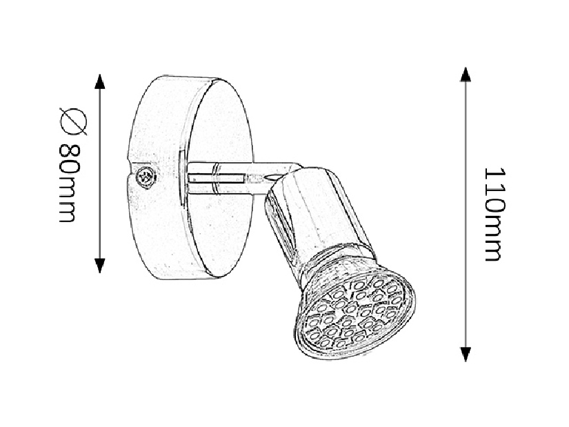 Bodové svítidlo Norton Led 6986 (chromová)