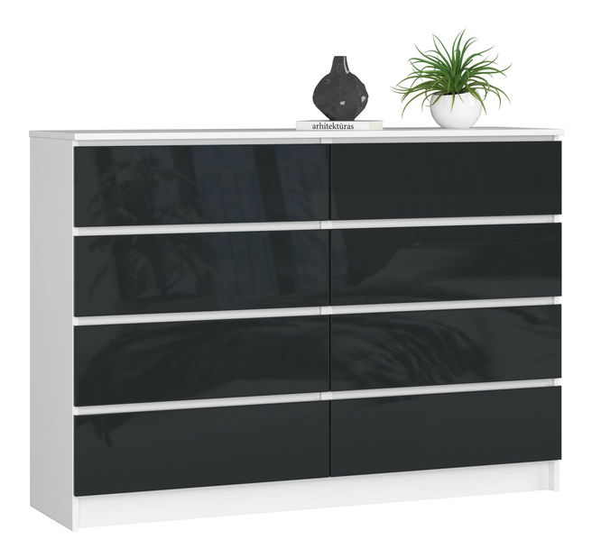 Komoda Keanu III (grafit lesk)