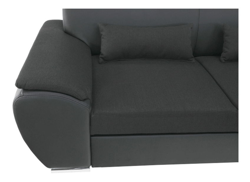 Rohová sedací souprava Emma (černá) (P)