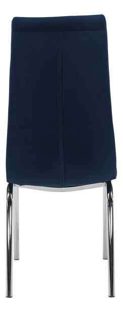 Jídelní židle Harison NEW (modrá + chróm)