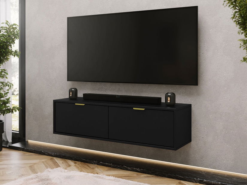 TV skříňka/stolek Kwez 140 (černá)