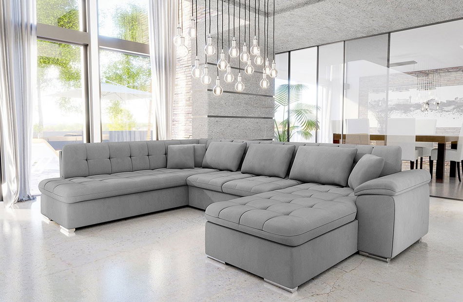 Rohová sedací souprava Talia (tmavě zelená)