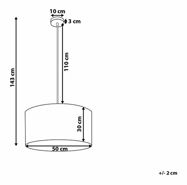 Závěsná lampa Fling (bílá)