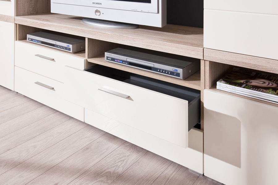 Obývací stěna Decodom Stadium K 03 dub bardolino + lesk vanilka