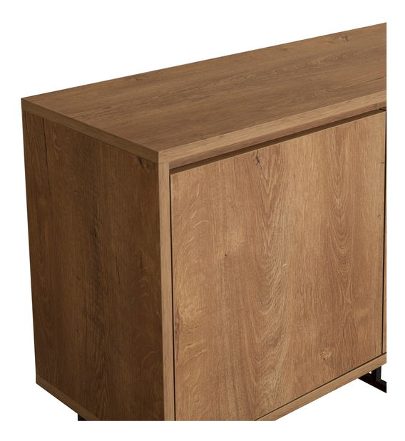 Souprava nábytku do obývacího pokoje Laxi 9 (ořech + černá)