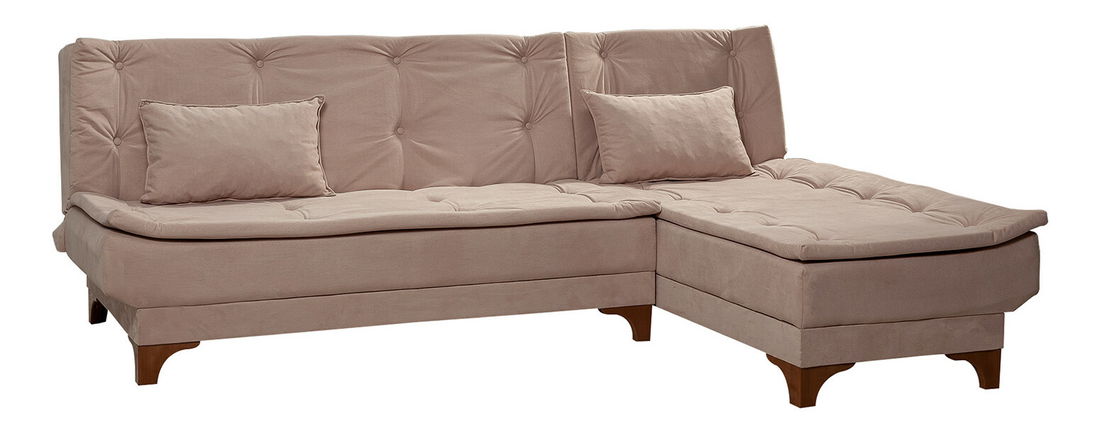 Rohová sedačka Klaudi C (P) (Růžová)