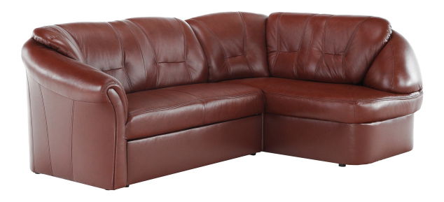 Kožená rohová sedací souprava Lamerton (P)