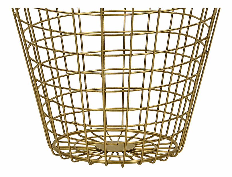 Kovový koš NUTIM (kov) (zlatá)