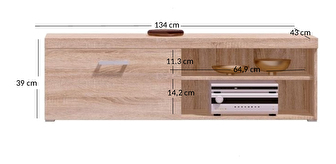 TV stolek/skříňka Dalila (dub sonoma)