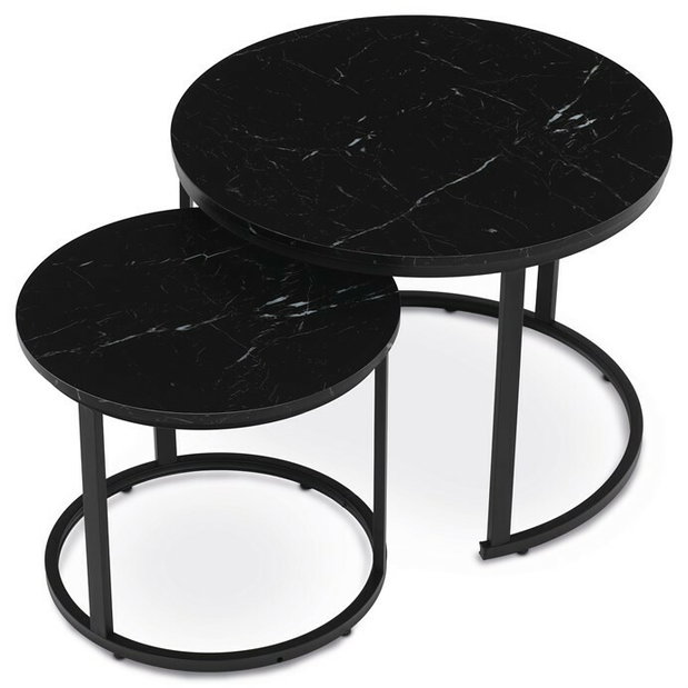 Set 2 ks konferenčních stolků Cetix (černá)