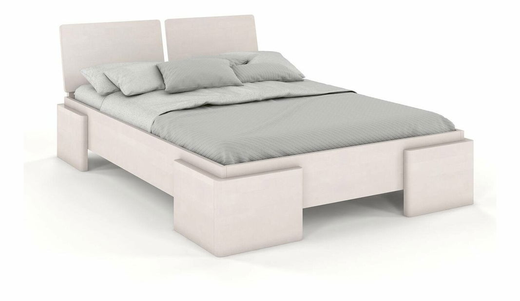 Manželská postel 200 cm Naturlig Jordbaer High (buk)