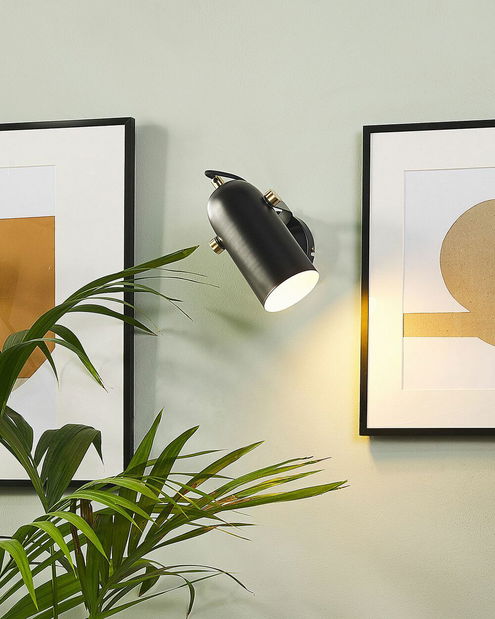 Nástěnná lampa TYRO (kov) (černá)