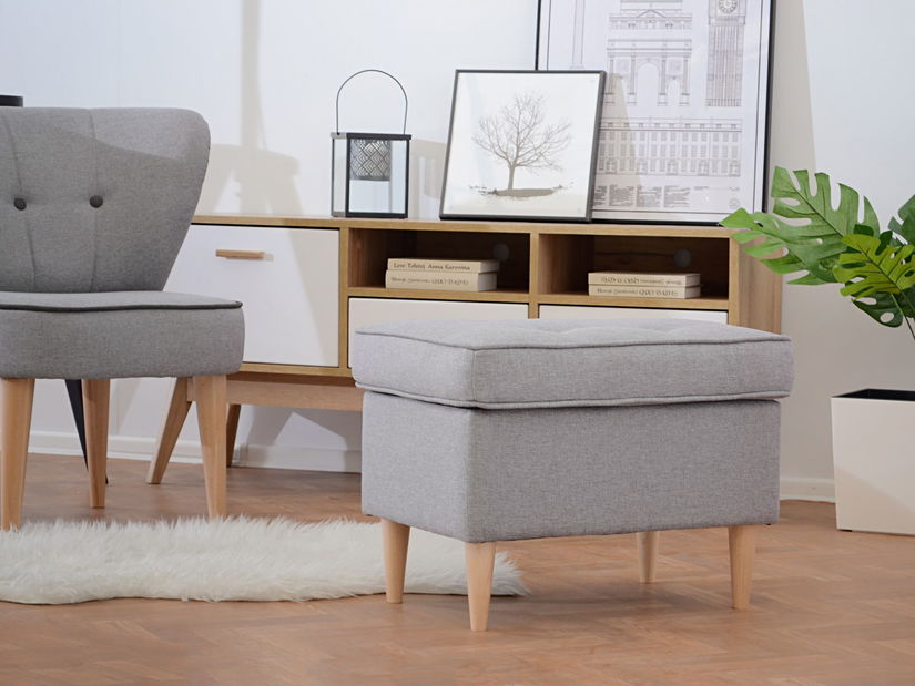 Taburetka Muriera (medová + ořech)