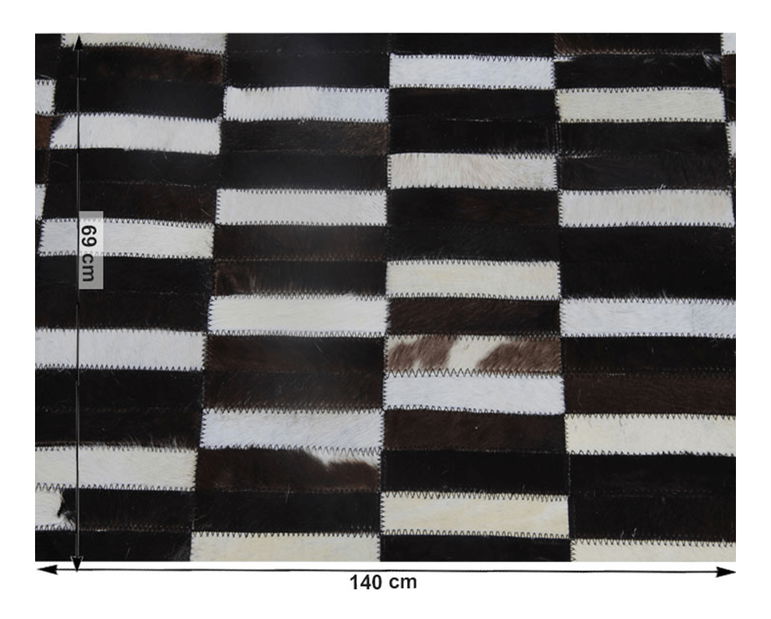Kožený koberec 69x140 cm Koza typ 6