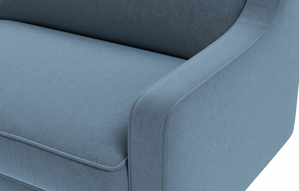 Křeslo Dělají L (mořská + ořech)