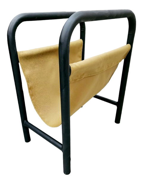 Příruční stolek Leloku (černá + hořčicová)