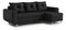  Rohová sedací souprava Eugenie (P) (černá)