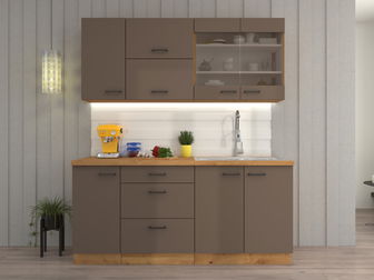 Dolní kuchyňská skříňka Barb 15 D CARGO BB (dub artisan + truflová)