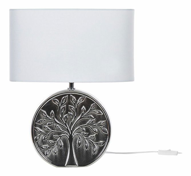 Stolní lampa Kheza (stříbrná)