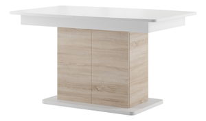 Jídelní stůl Sorred 03 (bílá + dub sonoma) (pro 6 až 8 osob)
