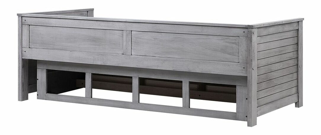 Rozkládací postel 91 cm CAJUN (s roštem) (šedá)