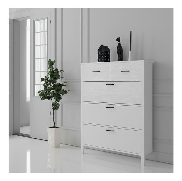 Botník (skříňka na boty) Franc 48 (bílé dřevo)