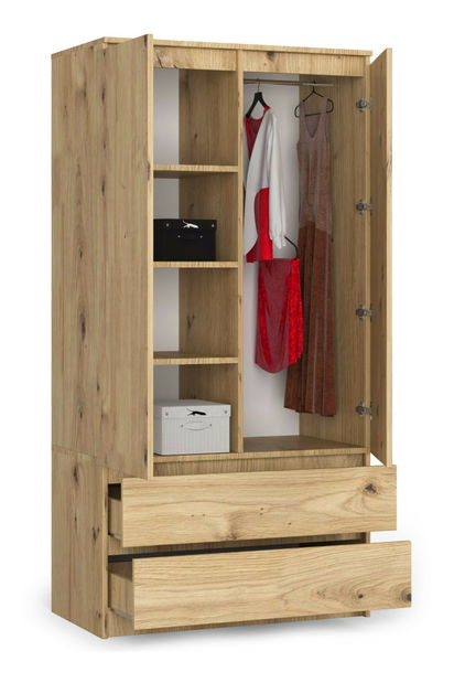 Šatní skříň Safwan (dub artisan)