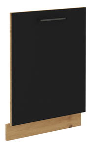 Dvířka na myčku Meriel ZM 713x596 (černá + dub artisan)