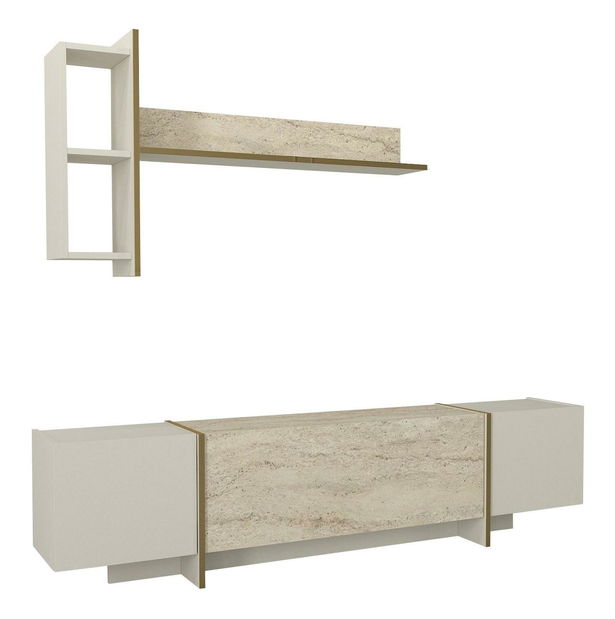 Obývací stěna Veya 3 (travertin + písková)