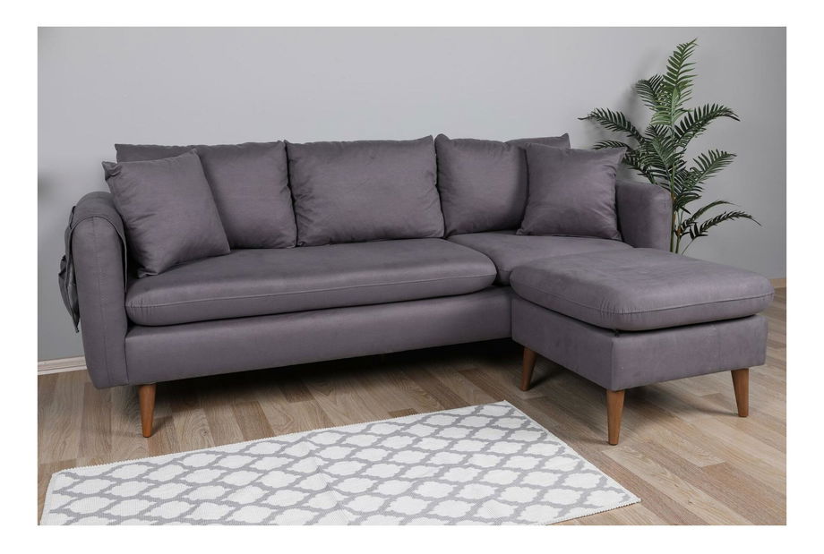 Rohová sedací souprava Sanfrisco (P) (antracit)