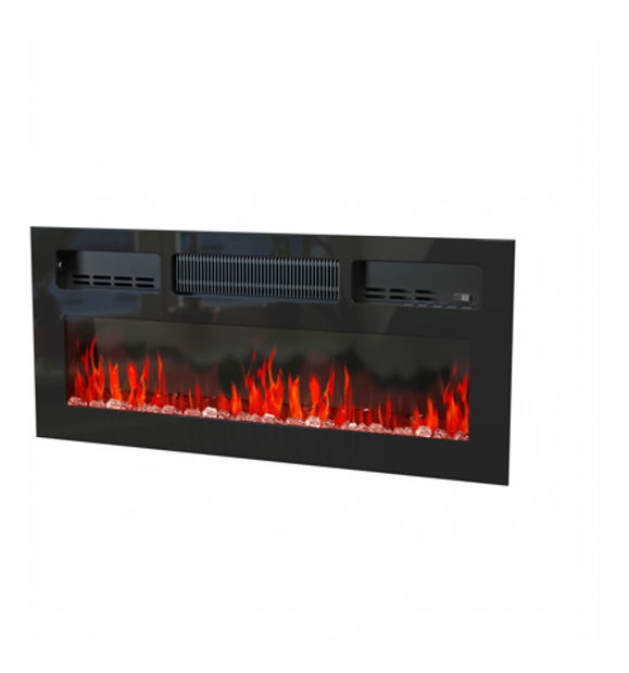 Elektrický krb do TV stolku Phelan P16 a P17 (černá lesklá)