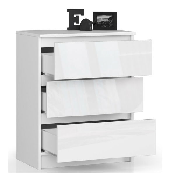 Komoda Kalista II (bílý lesk)