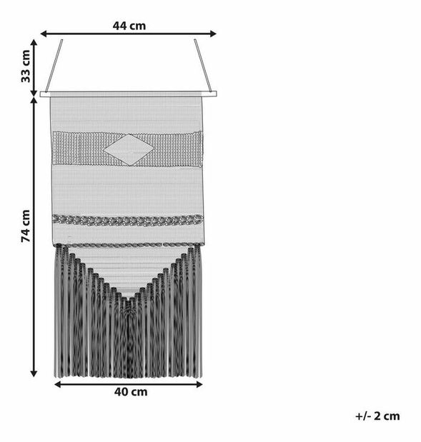 Nástěnná dekorace Dalia (béžová)