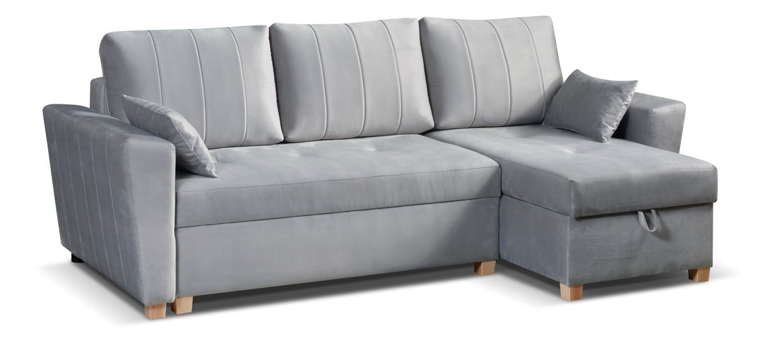 Rohová sedačka Manimi (šedá) (P)