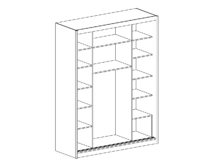 Šatní skříň Matej I (dub lefkas)