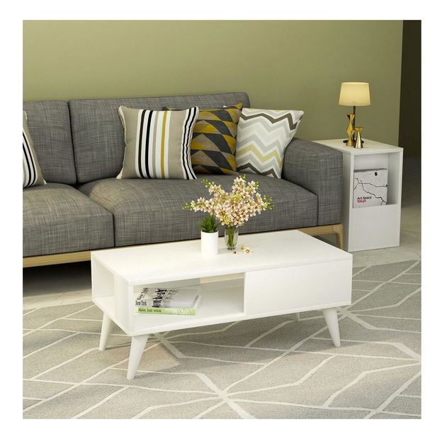 Konferenční stolek Vavepu 2 (bílá) *bazar