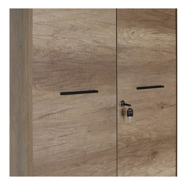 Policová skříň Nimue (ořech světlý)