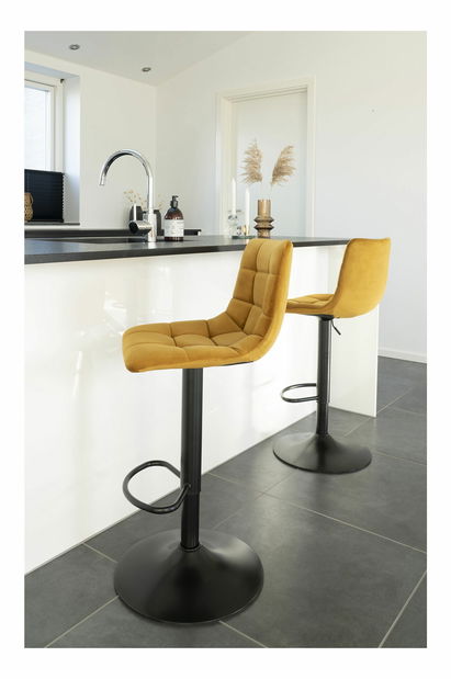 Barová židle Miveria 2 (hořčicová)