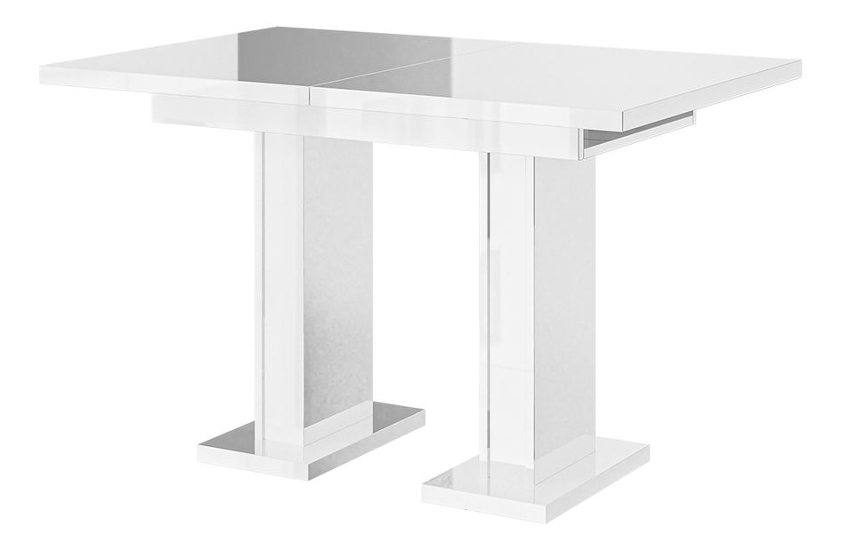 Jídelní stůl Gilnar (lesk bílý) (pro 4 až 6 osob)