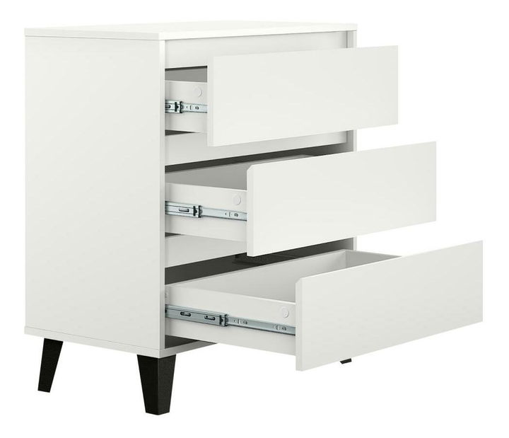 Komoda Brisas 2 (bílá + černá)