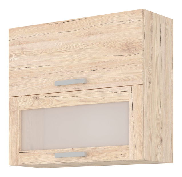 Horní kuchyňská skříňka Bergenia 80 GS 72 2F (dub bordeaux)