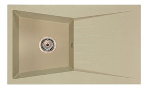 Kuchyňský dřez Ragod (béžová) (se 2 otvory pro baterii) (P)