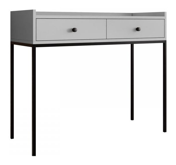 Toaletní stolek Tezarta 2SZ (světle šedá + černá)