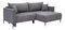 Rohová sedačka Brw Pontia (šedá) (P)