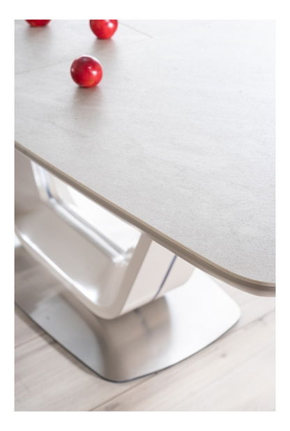 Rozkládací jídelní stůl 160-220 cm Amanda (šedá + šedá) (pro 8 a více osob)