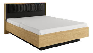 Manželská postel 160 cm Balneo (dub baltic + černá)