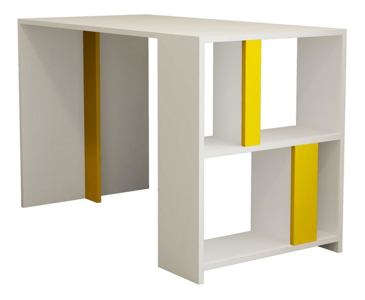 PC stolek Limba (bílá + žlutá)